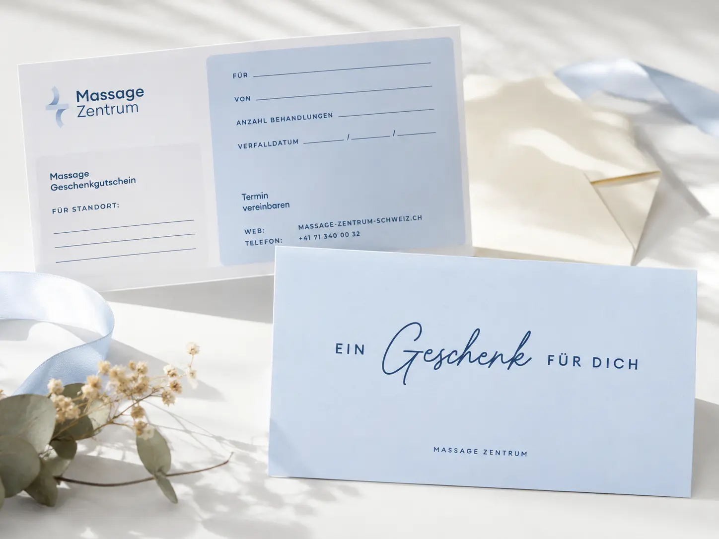 Massage-Gutschein für eine Behandlung im Massage Zentrum Hochdorf
